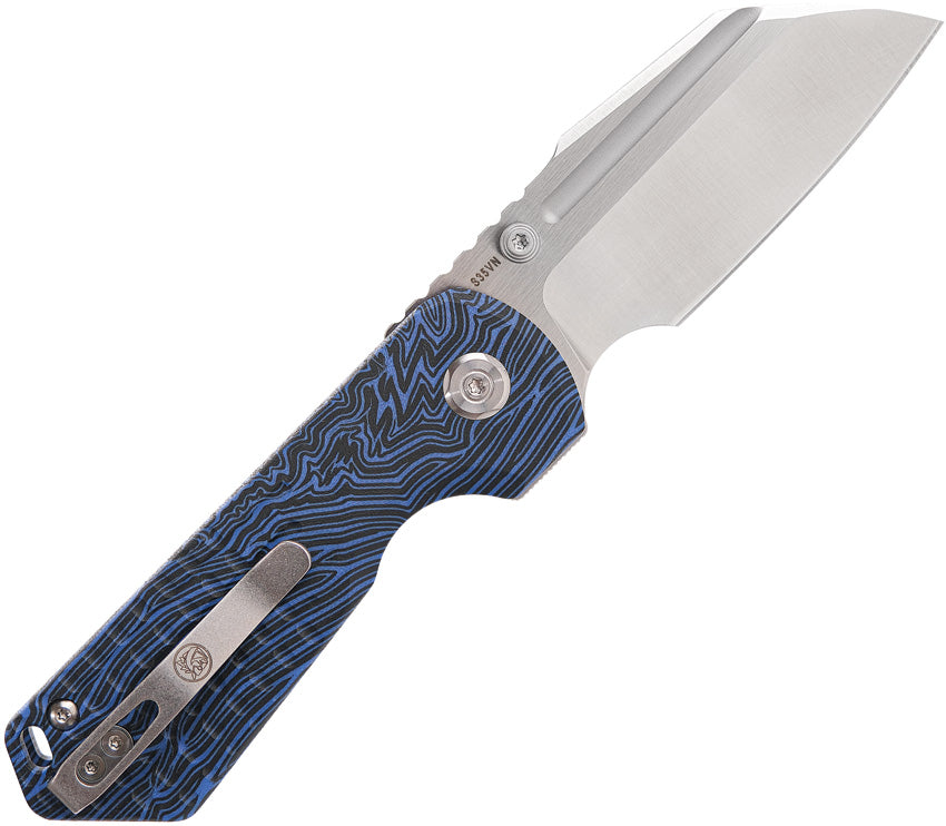 VOSA1302 VOSTEED Hedgehog Top Linerlock Blk/Blu