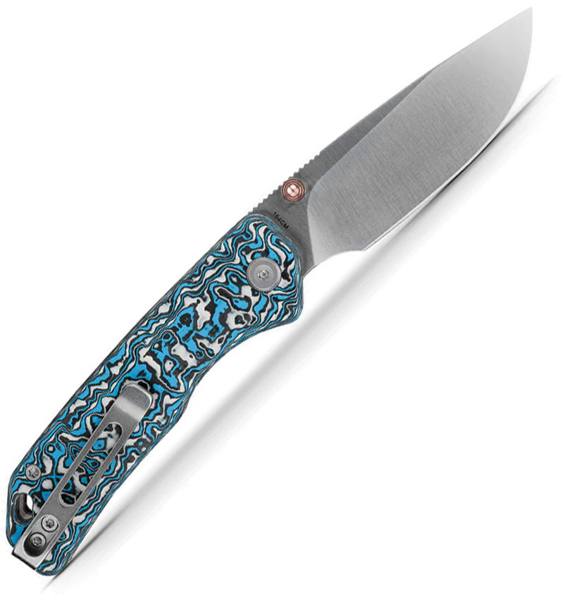 VOSA1609 VOSTEED Marten Top Linerlock Blue CF