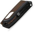 VOSA1802 VOSTEED Kroc Top Linerlock Black