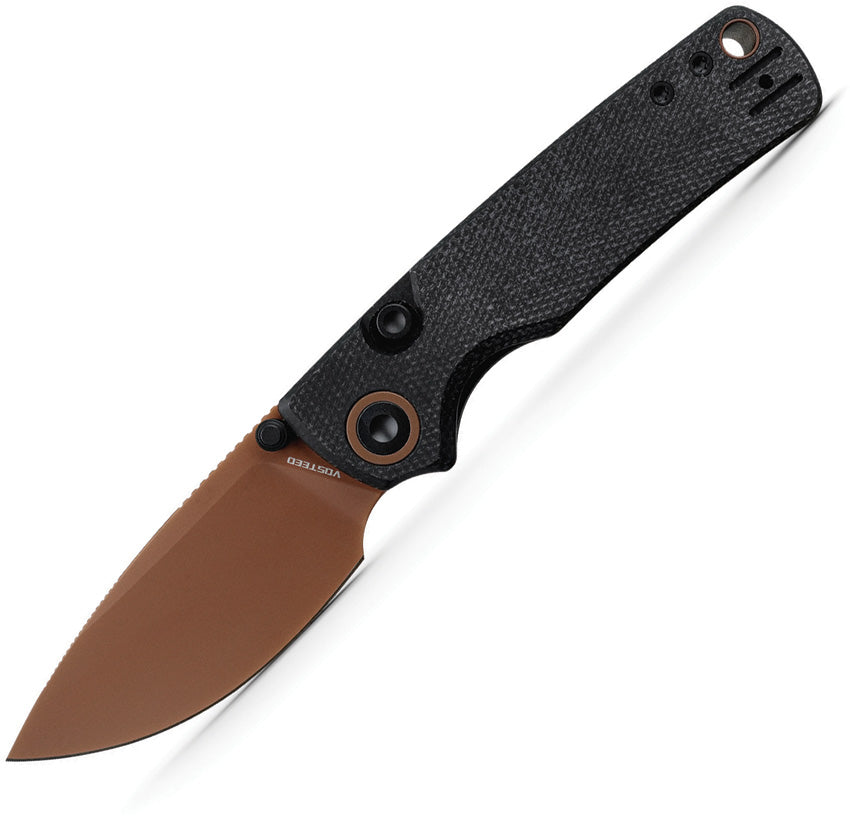 VOSA2610 VOSTEED Porcupine Top Linerlock BlkMic