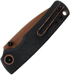 VOSA2610 VOSTEED Porcupine Top Linerlock BlkMic