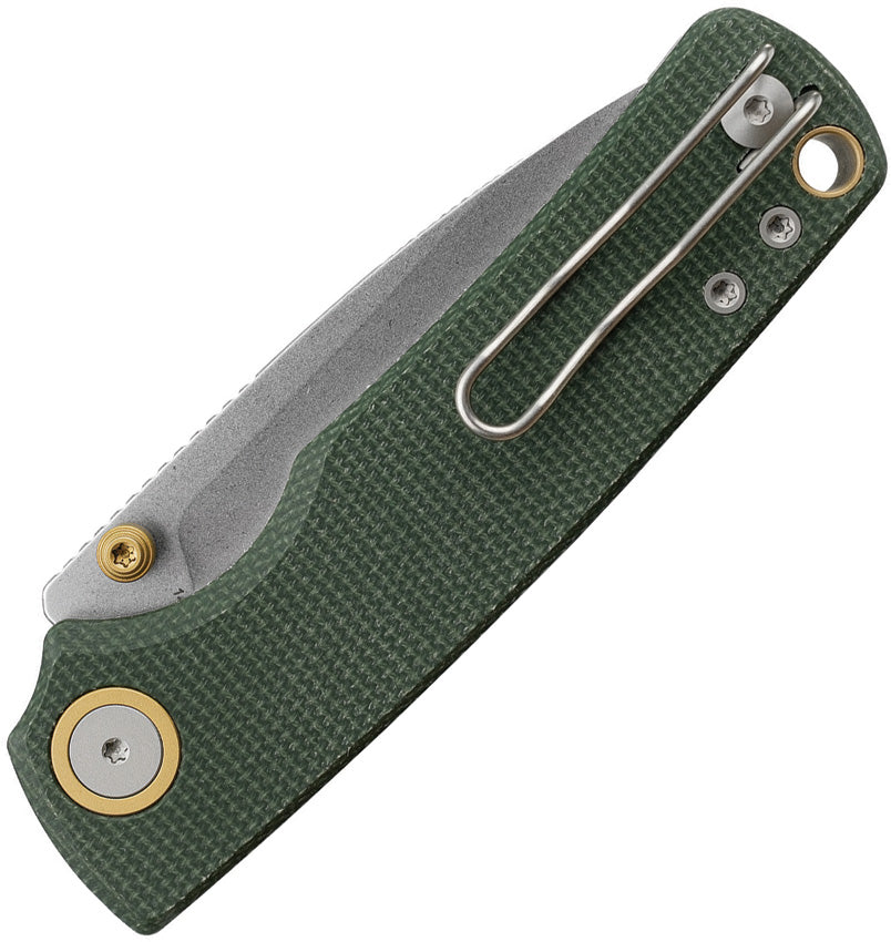 VOSA2611 VOSTEED Porcupine Top Linerlock Grn