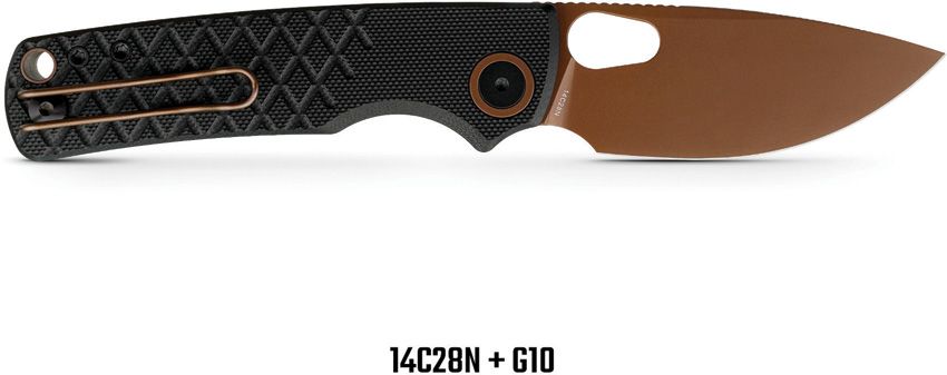 VOSA2622 Vosteed Porcupine Top Linerlock Blk