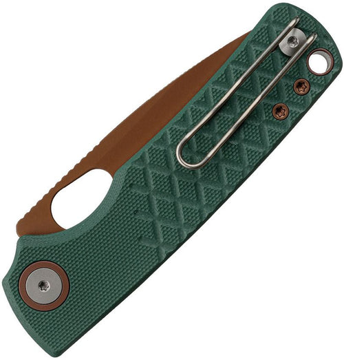 VOSA2623 Vosteed Porcupine Top Linerlock Grn