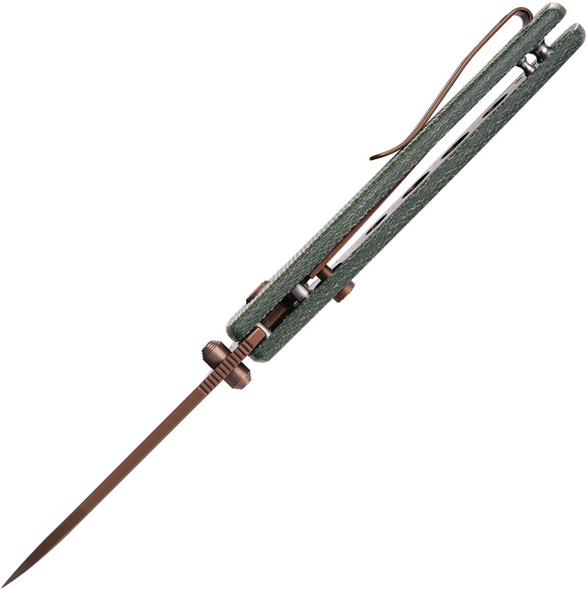 VOSA2907 VOSTEED Raccoon Top Linerlock Green