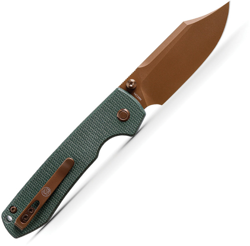 VOSA2922 VOSTEED Raccoon Top Linerlock Green