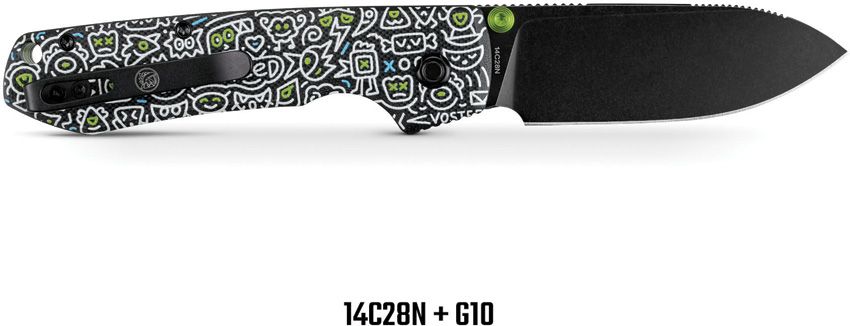 VOSA2934 Vosteed Raccoon Top Linerlock Doodle
