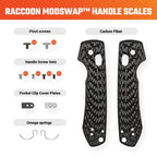 Vosteed Raccoon ModSwap interchangeable handle scales in black