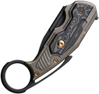 WE220212 Zámek s knoflíkem Yardbird, bronzový