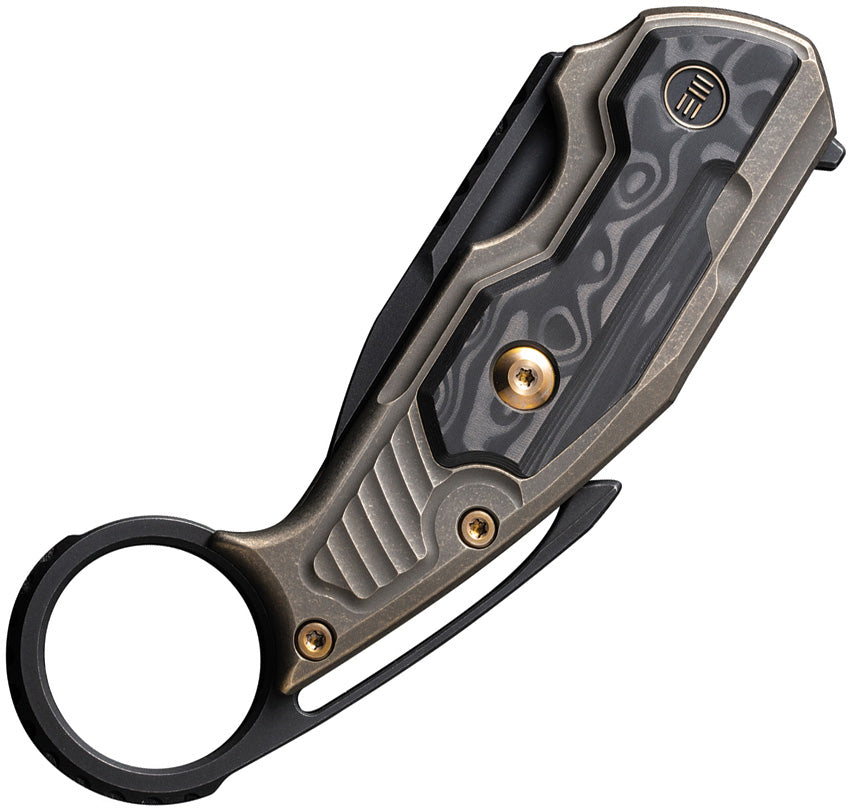 WE220212 Zámek s knoflíkem Yardbird, bronzový