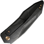 WE220285 Solid Framelock, černé leptání