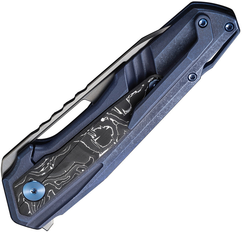 WE23012B3 Falcaria Framelock modrý hliník F