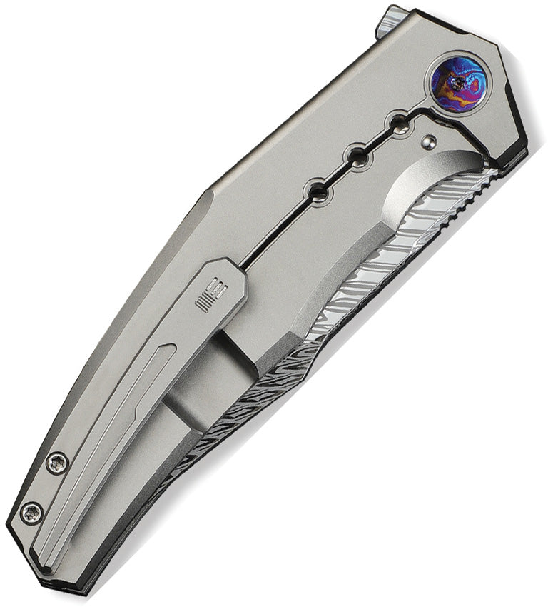 WE23086DS1 Kyklos Framelock Damascus