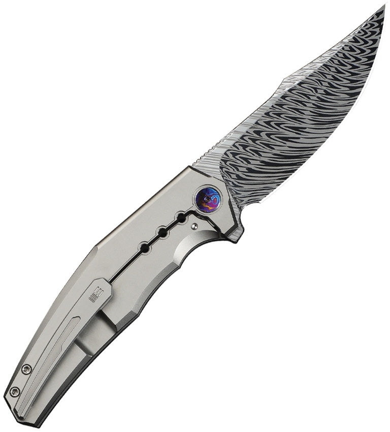 WE23086DS1 Kyklos Framelock Damascus