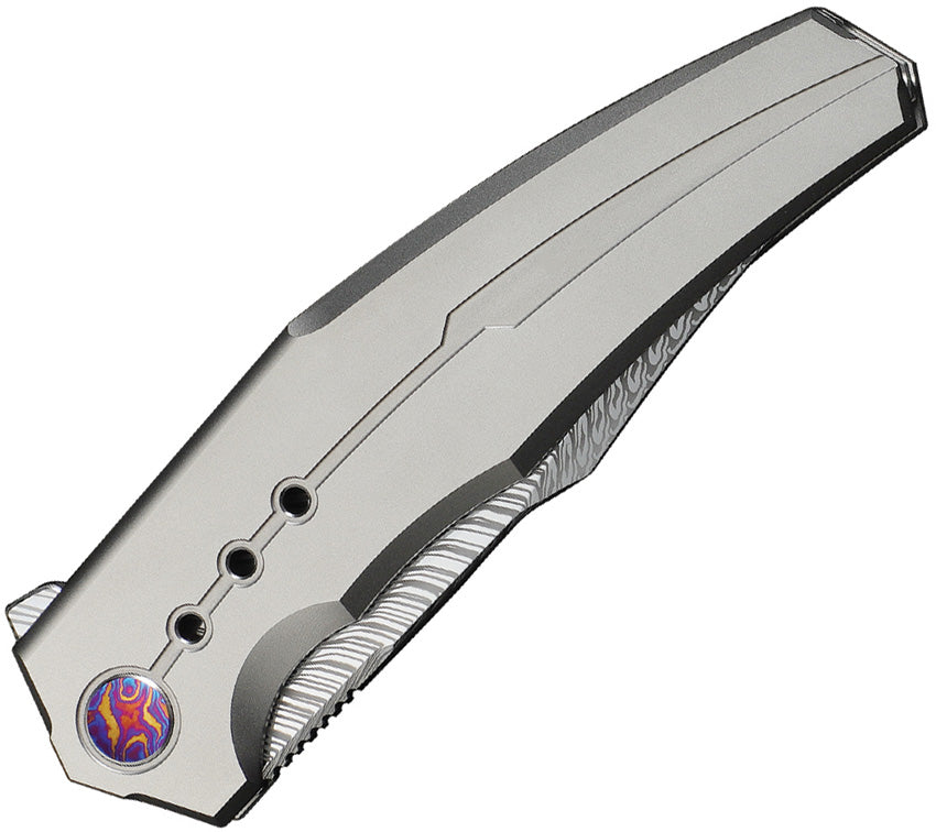 WE23086DS1 Kyklos Framelock Damascus