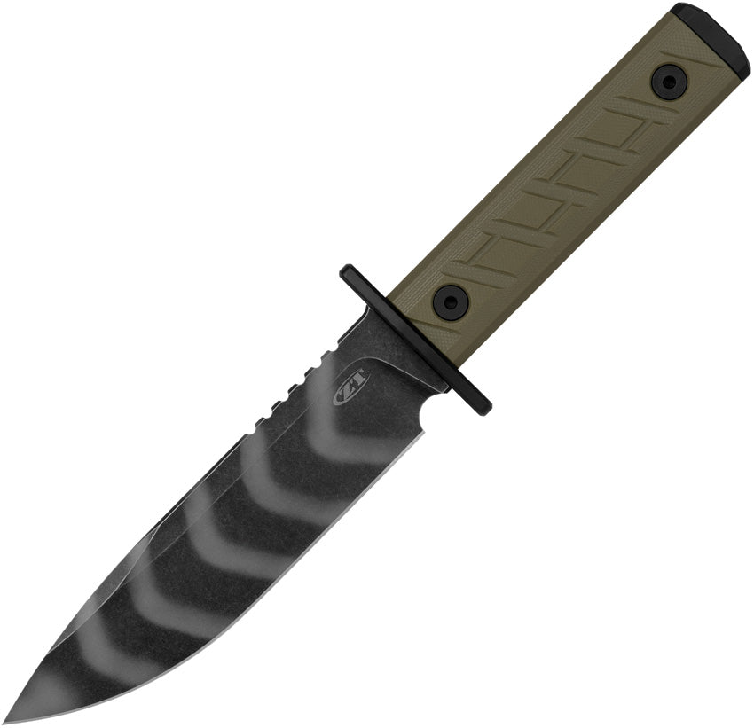 ZT0006TSOL Fixed Blade G10 Olive Tiger