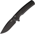 ZT0044BW: Zero Tolerance 0044 button lock, BlackWash titanium handle, 3.25" BlackWash S45VN drop point blade