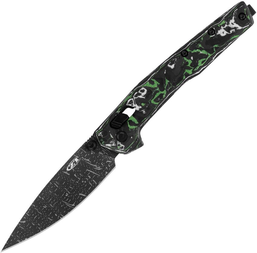 ZT0117VFDAM Zero Tolerance 0117 Duralock CF Damascus – KnivesKnife