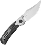 ZXFK03A3 Kizer Pioneer Linerlock Black Mic