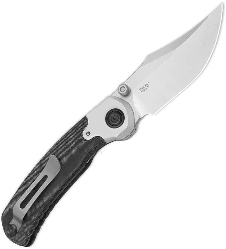 ZXFK03A3 Kizer Pioneer Linerlock Black Mic