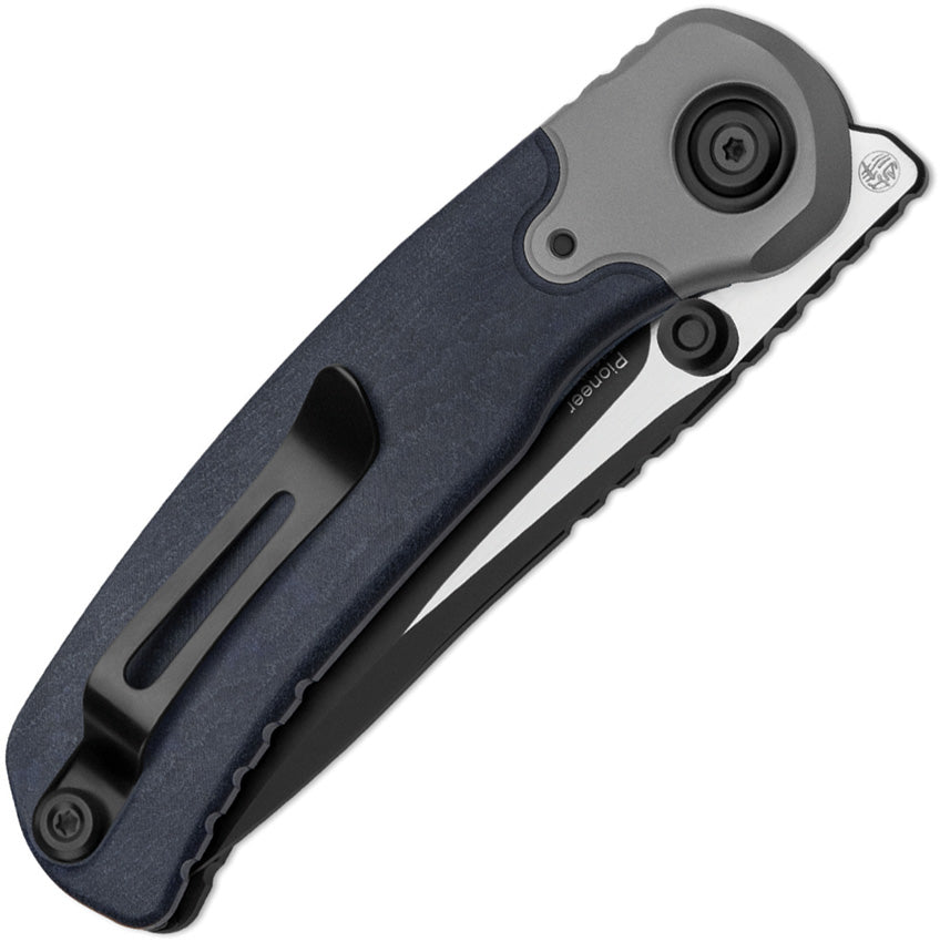 ZXFK03A5 Kizer Pioneer Linerlock Blue Canyon