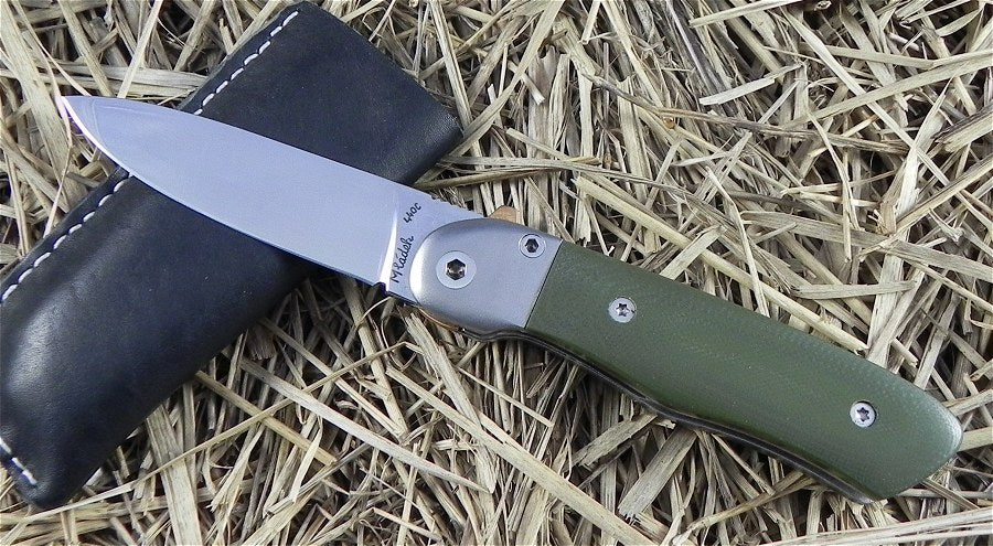 MMML02 Martin Mladek MLADEK-LOCK Green G-10 - Nože Nůž - Custom Production